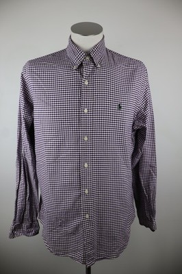 RALPH LAUREN BAUMWOLLHEMD SHIRT HERREN L MAN VINTAGE CASUAL COTTON LANGARM