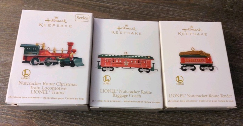 Hallmark Lionel Nutcracker Route Tender Set of 3 Locomotive Baggage Tender