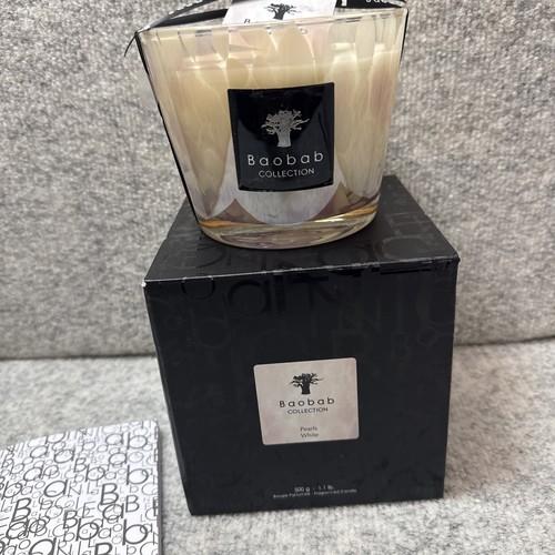 Baobab Scented Candle With White Pearls Max 10 500 G / Free Shipping
