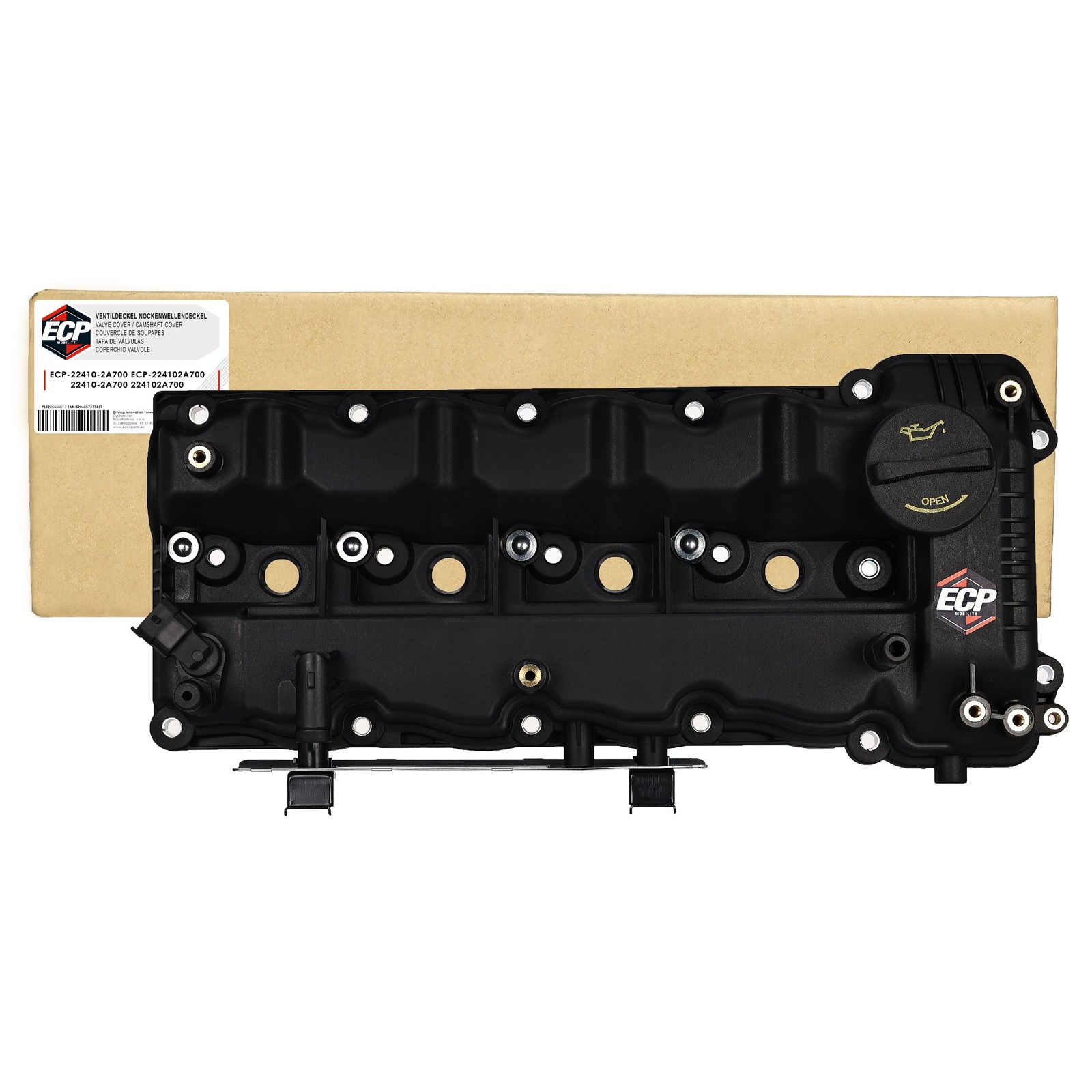 Couvercle de soupapes ECP-224102A700 pour moteurs KIA 1.7 CRDi Carens IV et Optima