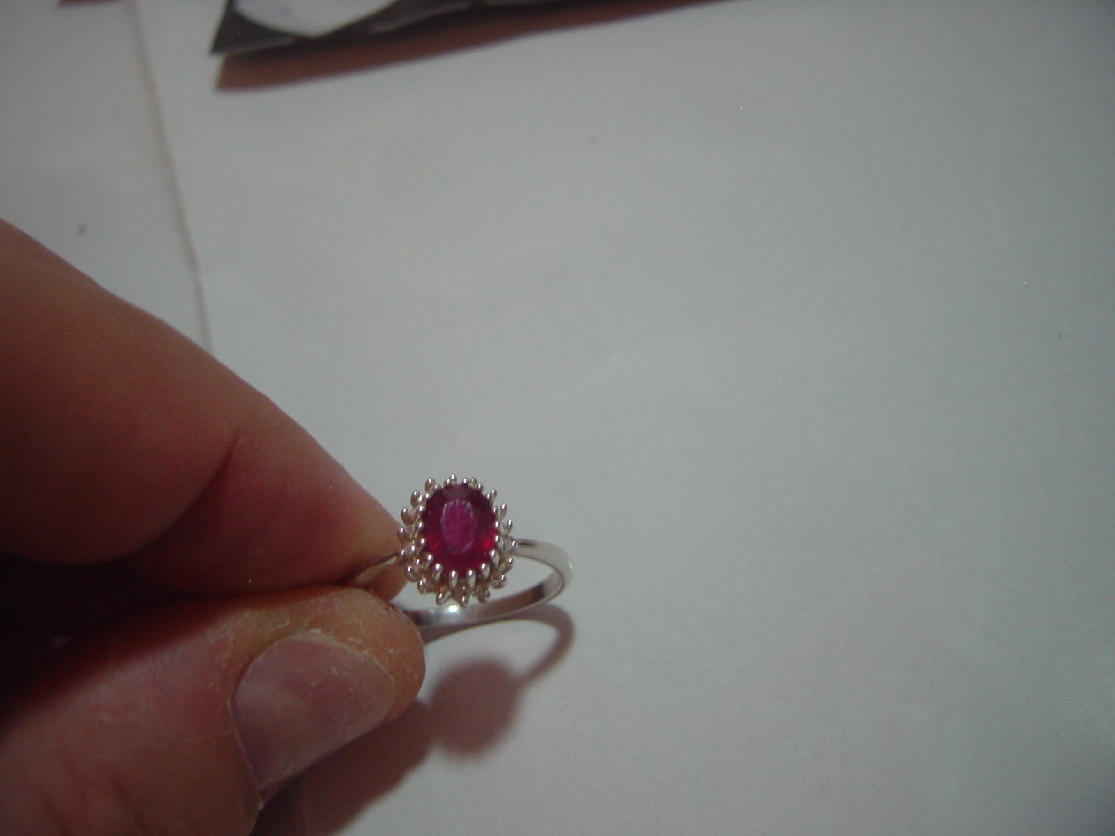 superb solid silver vintage ring lovley genuine n… - image 17