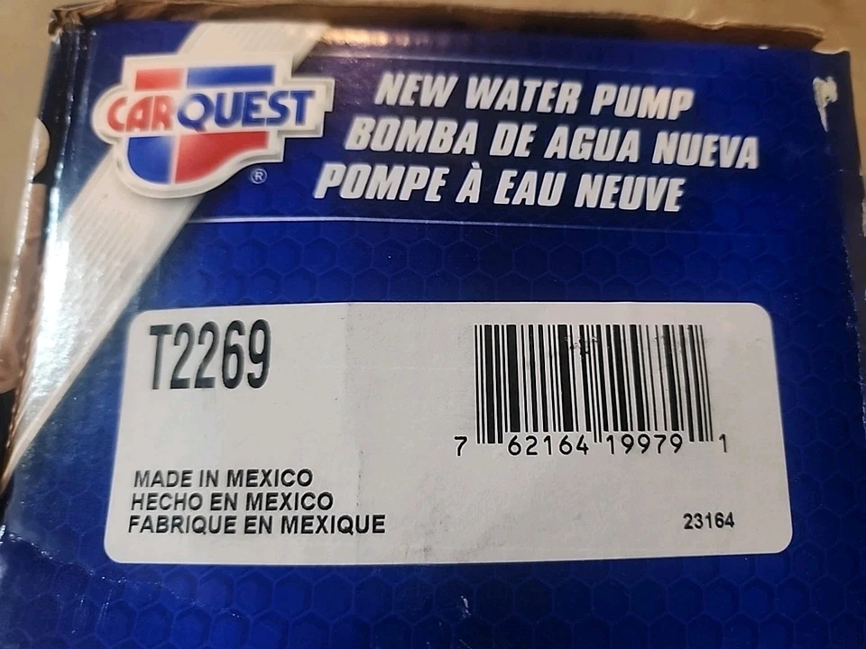 Bomba de agua motor CARQUEST T2269 Foto 3 de 3