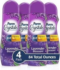 Purex Crystals in-Wash Fragrance & Scent Booster Lavender Blossom, 4 Pack 21 Oz