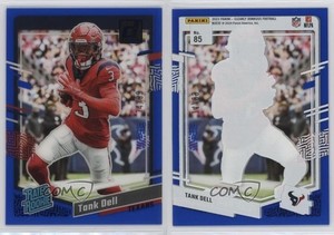2023 Panini Clearly Donruss Rated Rookie Blue /99 Tank Dell #85 Rookie RC