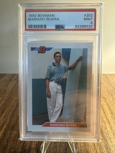 1992 Bowman Mariano Rivera Rookie Card PSA 9