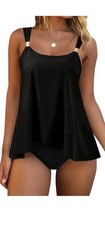 2 Piece Tummy Control High Waist Bikini Tankini Swimsuit