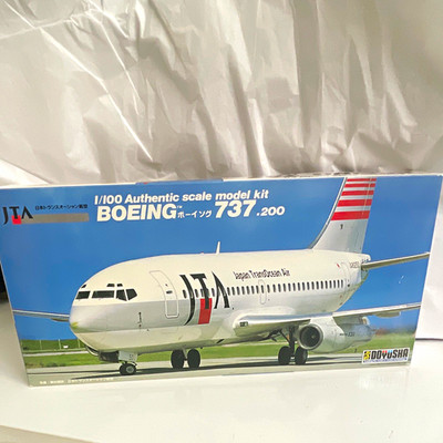 Doyusha Boeing 737-200 Japan Transocean Air 1:100 Plastic Kit w/ Decals New