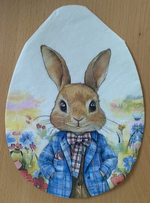 4 Servietten für Decoupage Hase Kaninchen, Ostern