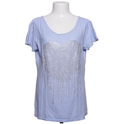 Anna F., T-shirt, Größe: L, Blau, Baumwolle, Print, Damen #jfc
