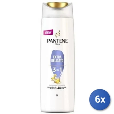 6X Bundle Pantene Shampoo 3EN1 Extra Délicat 225 Ml - Photo 1/3