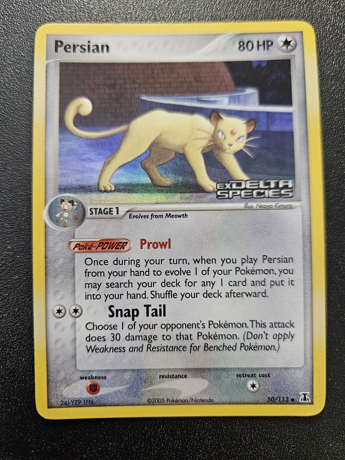Pokemon EX Delta Species Persian Stamped Reverse Holo 50/113 EXC-NEAR MINT