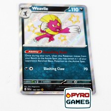 Weavile - Paldean Fates - 183/091 - Shiny Rare - (Very Good Condition) - Poke...