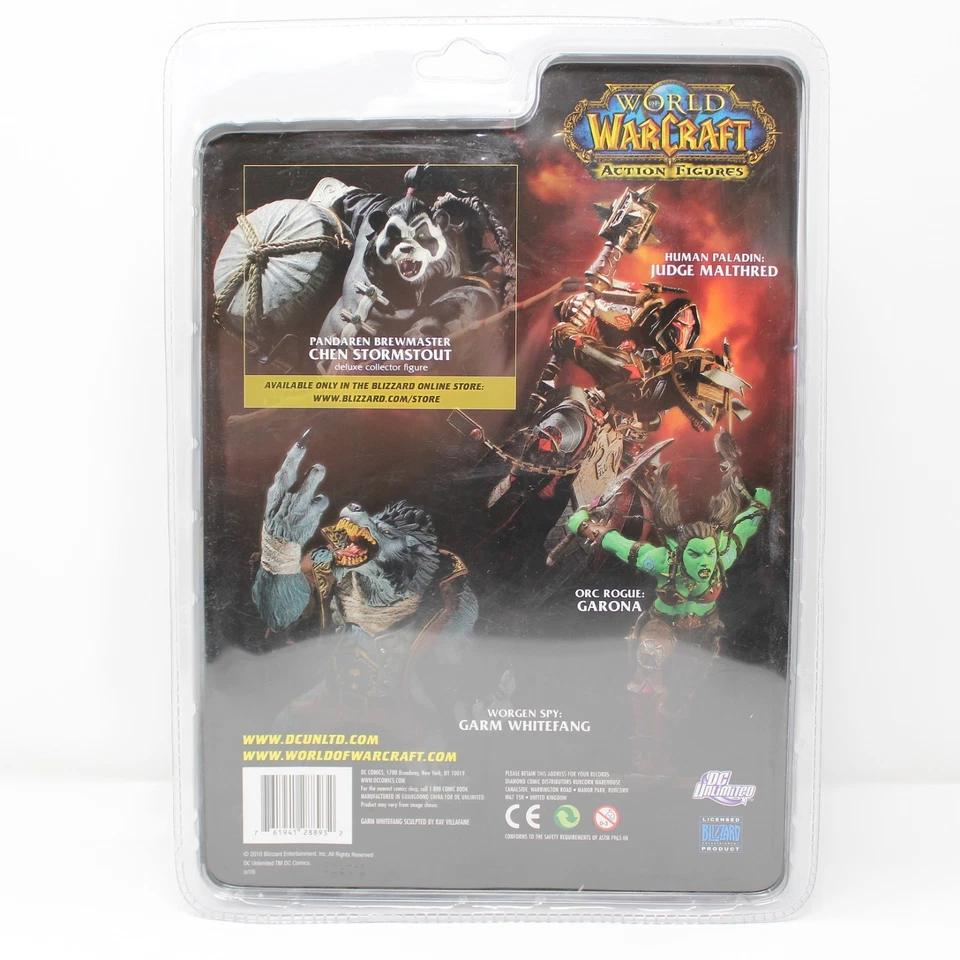 Figura DC Unlimited World of Warcraft Serie 7-Worgen Spy Garm Colmillo Blanco Foto 3 de 4