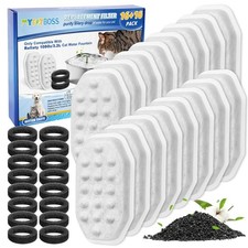 16 16 Pack Pet Water Fountain Filter Compatible with Rellaty Fit for Nearea...