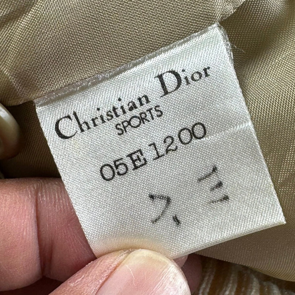 Vintage Christian Dior Sports Wool Bomber Jacket Men