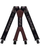 Kohentact Men s Industrial Strength Work Suspenders 2-Inch Wide X-Back Heavy ...
