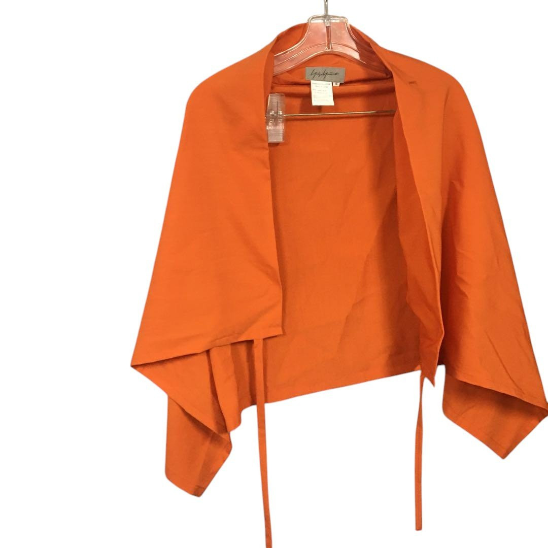 Yohji Yamamoto Orange Jinbei Poncho S Size Unisex Fashion Yohji Yamamoto Orange Jinbei Poncho S Size Unisex Fashion
