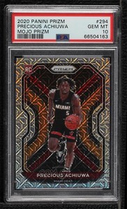2020-21 Panini Prizm Mojo /25 Precious Achiuwa #294 PSA 10 GEM MT Rookie RC