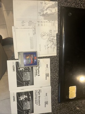 Atari XE Flight Simulator II Cartridge And Booklets