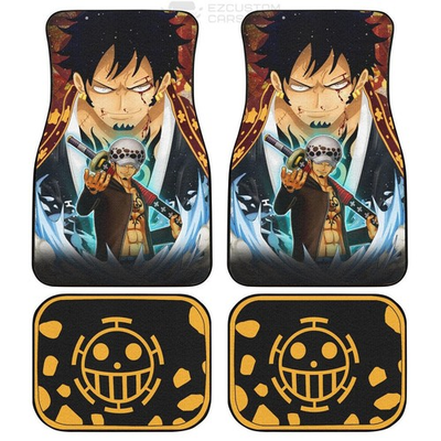 #ad #ad Trafalgar Law One Piece Car Floor Mats Custom Anime Car Accessories $47.00