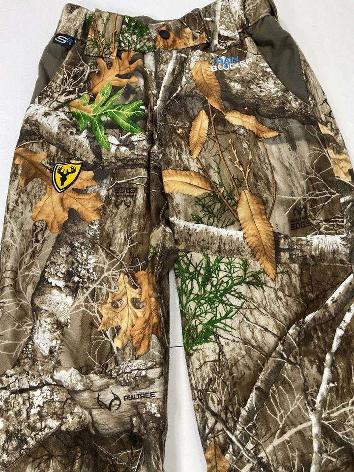ScentBlocker Boys RainBlocker Hunting Pants Realtree Camo S3 Scent Control M - Image 3 of 4