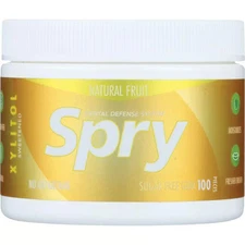 Xlear Spry Sugar Free Gum - Natural Fruit 100 Ct