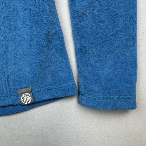 REI Jacket Womens S Quarter Zip Micro Fleece Baselayer Casual Mock Blue - Picture 2 of 8