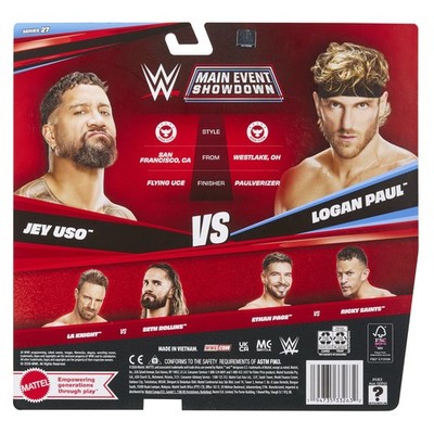 Jey Uso & Logan Paul - WWE Main Event 2-Packs 27 Toy Wrestling
