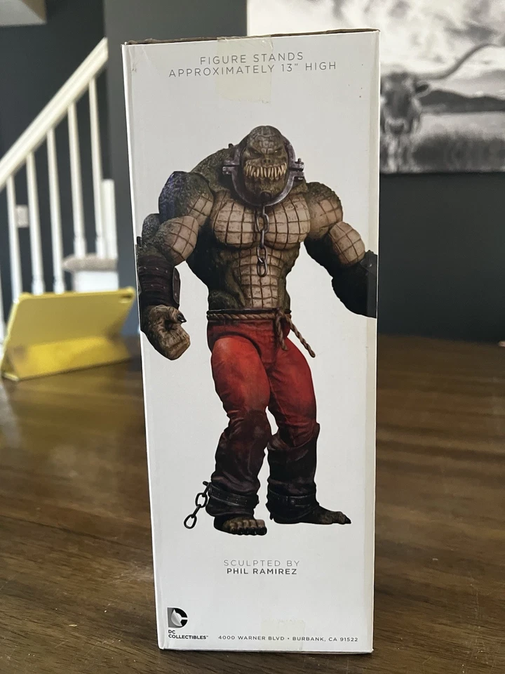 Figura de acción sellada Batman Arkham Asylum Deluxe Killer Croc DC Collectibles Foto 4 de 4