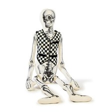 Brand New Mackenzie Childs Mr. Bones Lifesize Poseable Fabric Skeleton