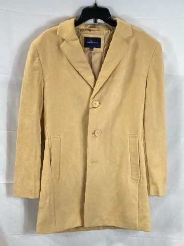 Braveman Mens Camel Solid Wool Blend Blazer Coat Outerwear Size Large NWT
