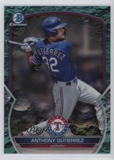 2023 Bowman Chrome Prospects Aqua Lunar Crater Refractor Anthony Gutierrez 0m5h