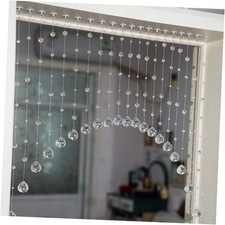 20 Strings Crystal Beaded Curtain, Arched Door String Curtain, Hanging Clear