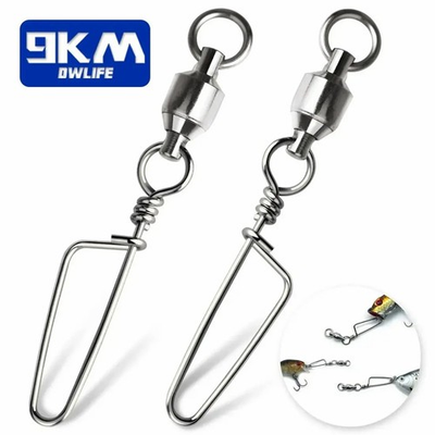 #ad 9KM 20 100Pcs Fishing Ball Bearing Swivels with Coastlock Snap Fishing Connector $126.99
