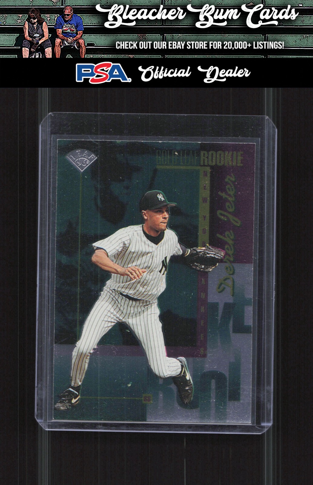 1996 Leaf 211 Derek Jeter Gold Leaf RC