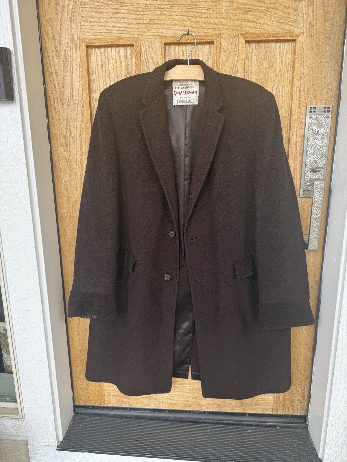 Dhalishan 100% Cashmere Brown Basic Coat Men's Re… - image 2