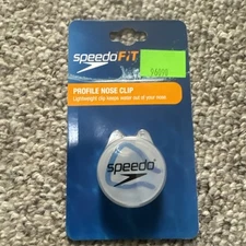 NEW SPEEDO FIT Profile Nose Clip Blue with Care Box