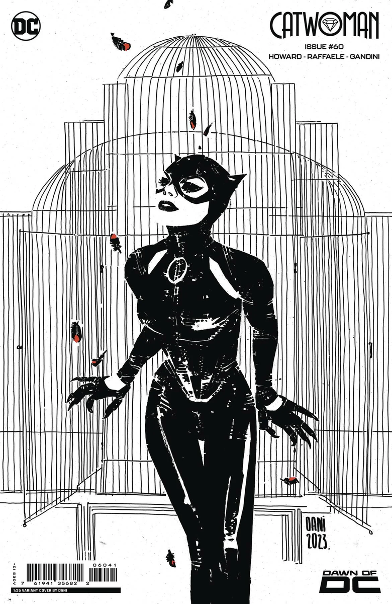 Catwoman #60 Dani Black and White Cardstock Variant Cover (DC