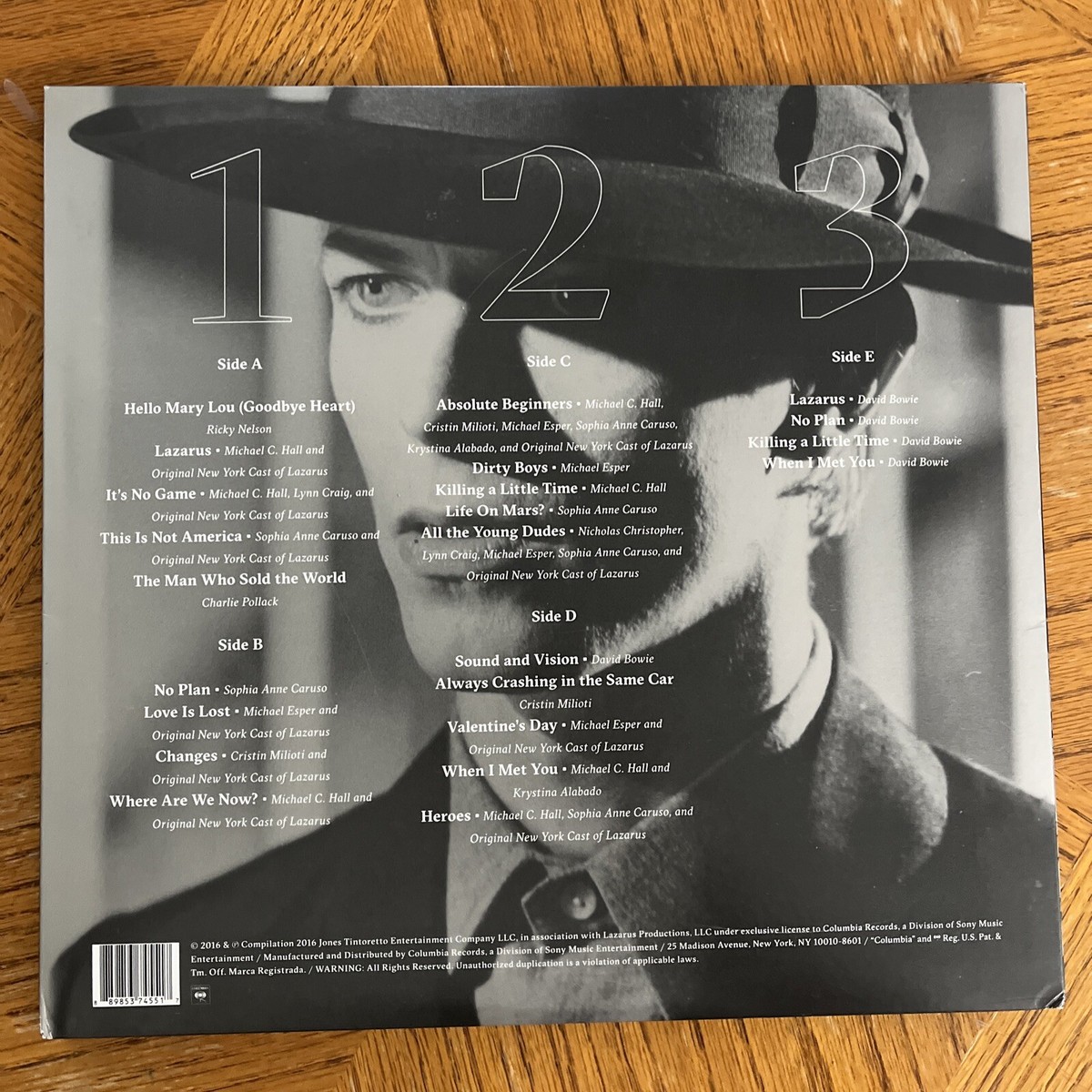 美品 LAZARUS ラザルス デヴィッド・ボウイ レコード 3LP Lazarus Original Cast Recording Musical David Bowie Enda