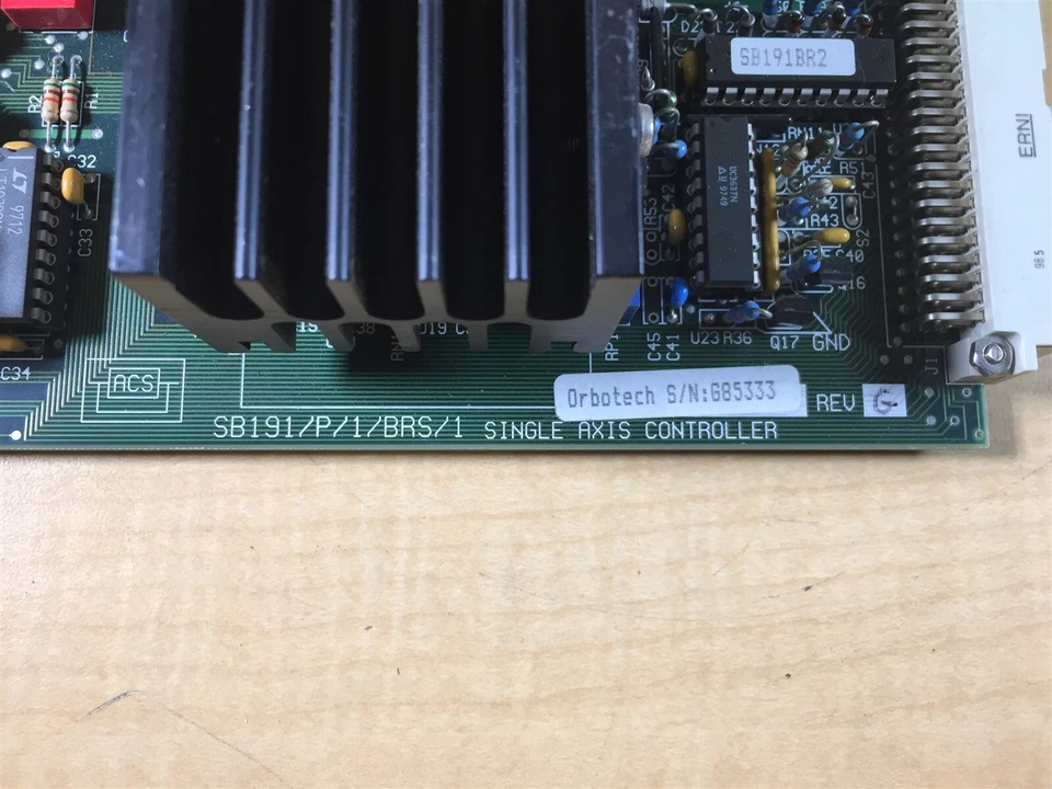 Orbot Orbotech SB191/P/1/BAS/1PCB PLC Single Axis Controller 96-Pin Card V8 - Image 2 of 3