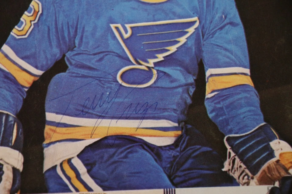 St. Louis Blues 1971 Signed Autographed Program NHL Hockey 6 Signatures - Image 2 of 4