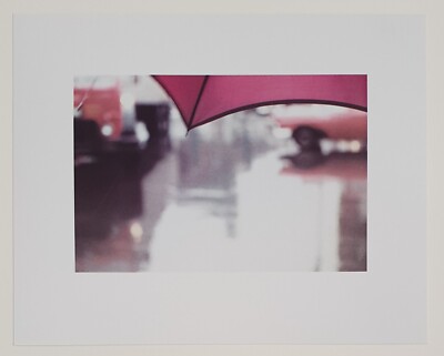 Collotypie Saul LEITER - lila Regenschirm, 50er Jahre - Atelier Benrido
