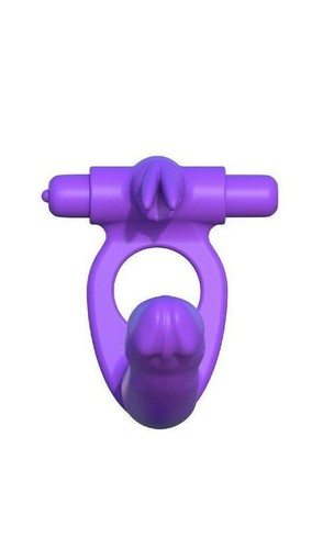 Pene finto strapless in silicone dildo anale con anello fallico vibrante rabbit - Foto 4 di 5