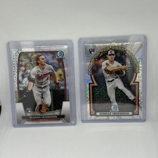 2023 Gunnar Henderson Bowman Chrome (2) Mojo Refractor RC Base and Insert