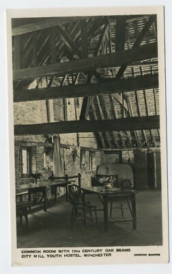 Der Gemeinschaftsraum Stadtmühle Jugendherberge Winchester Echtfoto Postkarte A15