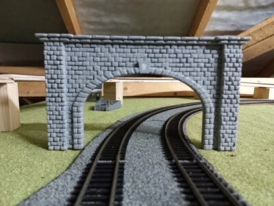 HORNBY Grey Stone Railway Tunnel OO Gauge 1:76 Model Railway Portal Entrance