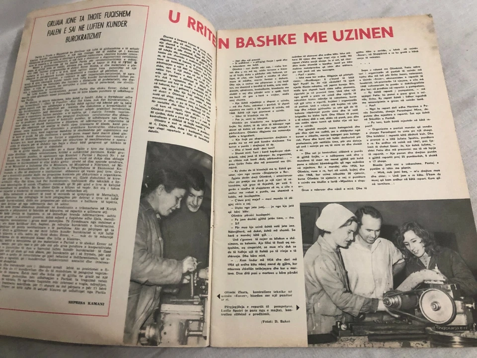 ALBANIA MAGAZINE SHQIPTARJA E RE 5 / 1975 COMMUNIST ERA NEW ALBANIA SOCIALISM - Image 2 of 4