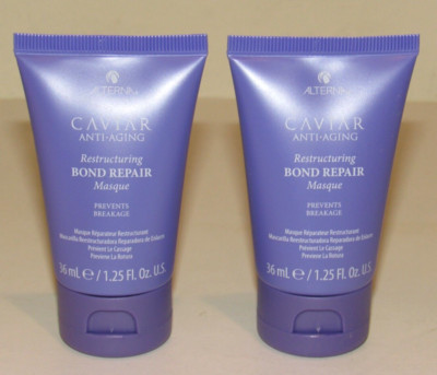 2 Alterna Caviar Anti-Aging Restructuring Bond Repair Masque 2.5 Oz TOTAL Travel