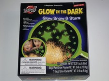 NIB GLOW IN THE DARK GLOW Glow Snow Stars KID FRIENDLY SCIENCE FUN Science