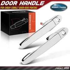 2Pcs Chrome Front Exterior Door Handle for Chevy Cobalt 2005-2010 Pontiac Saturn